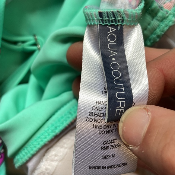 Aqua Couture Tankini Swim Top New Size Medium - Picture 9 of 13